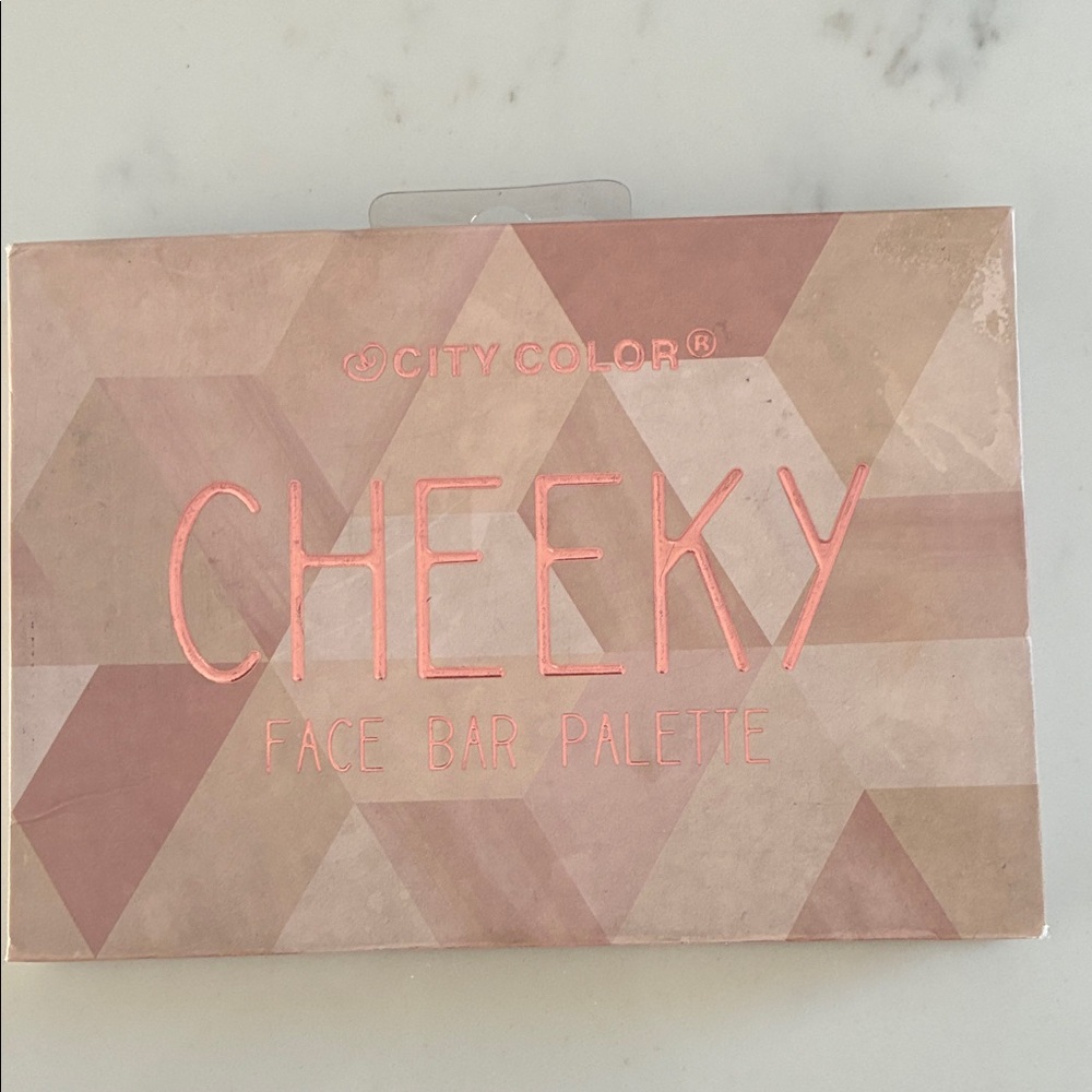 City Color Cheeky Face Palette in Pink and Tan